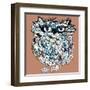 Owl, Symbol of Halloween, Vector Illustration. Illustration for T-Shirt.-De Visu-Framed Art Print