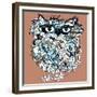 Owl, Symbol of Halloween, Vector Illustration. Illustration for T-Shirt.-De Visu-Framed Premium Giclee Print