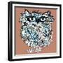 Owl, Symbol of Halloween, Vector Illustration. Illustration for T-Shirt.-De Visu-Framed Premium Giclee Print