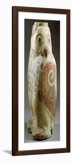 Owl, Terracotta Funerary Statue, Min-Ki, China, Han Dynasty-null-Framed Giclee Print