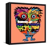 Owl, Vector Illustration, Illustration for T-Shirt, Illustration for Children (A Series of Popular-De Visu-Framed Stretched Canvas