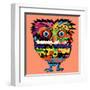 Owl, Vector Illustration, Illustration for T-Shirt, Illustration for Children (A Series of Popular-De Visu-Framed Art Print