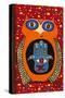 Owl with Evil Eye Hamsa-Kerri Ambrosino-Stretched Canvas