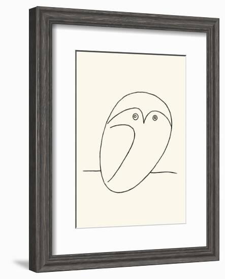 Owl-Pablo Picasso-Framed Serigraph