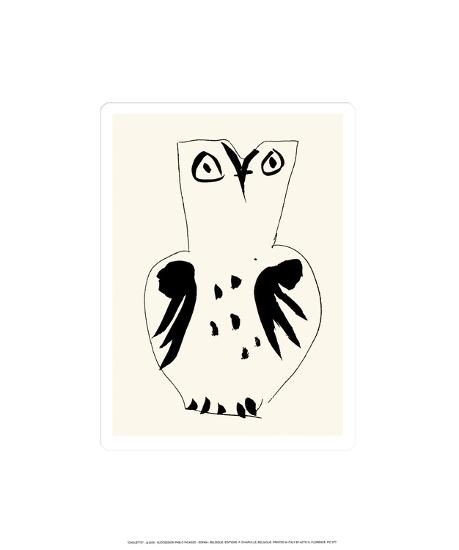 Owl-Pablo Picasso-Framed Art Print