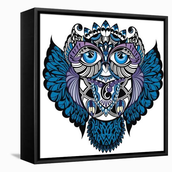 Owl-worksart-Framed Stretched Canvas