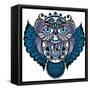 Owl-worksart-Framed Stretched Canvas