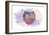 Owl-Victoria Brown-Framed Art Print