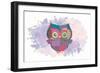 Owl-Victoria Brown-Framed Art Print