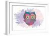 Owl-Victoria Brown-Framed Art Print