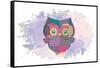 Owl-Victoria Brown-Framed Stretched Canvas