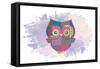 Owl-Victoria Brown-Framed Stretched Canvas