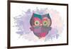 Owl-Victoria Brown-Framed Art Print