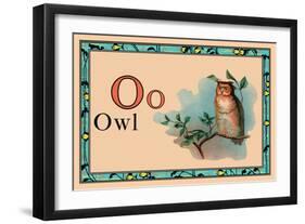 Owl-null-Framed Art Print