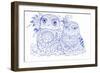 Owls 3-Oxana Zaiko-Framed Giclee Print