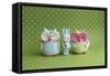 Owls and Tiny Boy Bunny-null-Framed Stretched Canvas