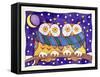 Owls by Night-Cathy Baxter-Framed Stretched Canvas