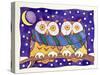Owls by Night-Cathy Baxter-Stretched Canvas