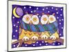 Owls by Night-Cathy Baxter-Mounted Giclee Print