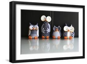 Owls Fifty Shades of Grey Lol-null-Framed Photographic Print