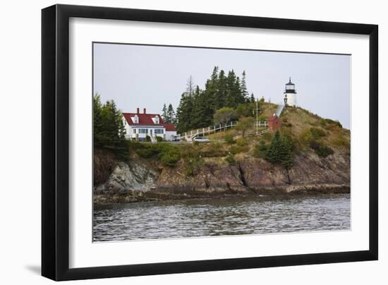 Owls Head Lighthouse, Rockland Harbor, Maine-George Oze-Framed Photographic Print