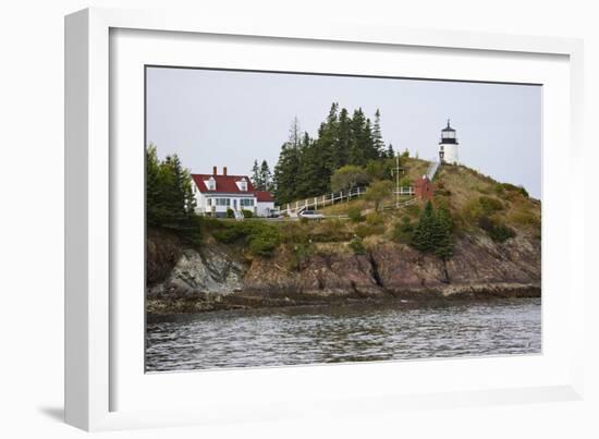 Owls Head Lighthouse, Rockland Harbor, Maine-George Oze-Framed Photographic Print