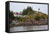 Owls Head Lighthouse, Rockland Harbor, Maine-George Oze-Framed Stretched Canvas