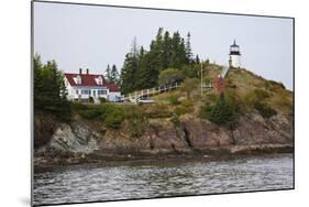 Owls Head Lighthouse, Rockland Harbor, Maine-George Oze-Mounted Photographic Print