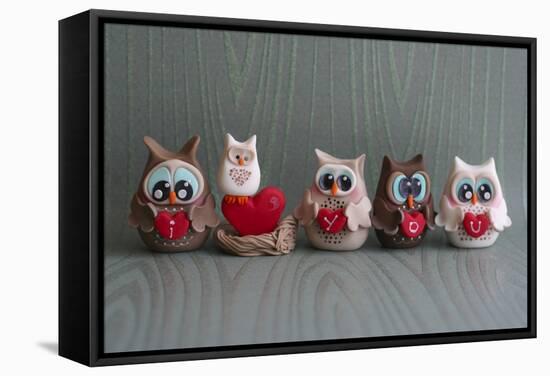 Owls I Love You-null-Framed Stretched Canvas