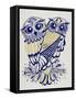 Owls in Navy and Gold-Cat Coquillette-Framed Stretched Canvas