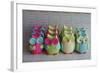 Owls Multi Color Brights Large Set-null-Framed Photographic Print