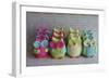 Owls Multi Color Brights Large Set-null-Framed Photographic Print