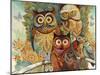 Owls-David Galchutt-Mounted Giclee Print