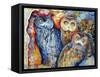 Owls-Oxana Zaika-Framed Stretched Canvas