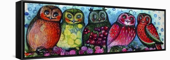 Owls-Oxana Zaika-Framed Stretched Canvas