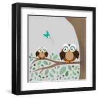 Owls-Lauren Gibbons-Framed Art Print