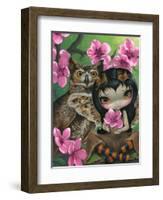 Owlyn in the Springtime-Jasmine Becket-Griffith-Framed Art Print