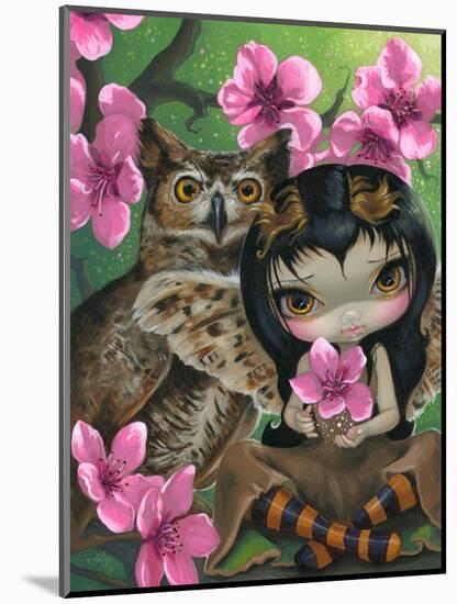 Owlyn in the Springtime-Jasmine Becket-Griffith-Mounted Art Print