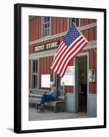 Owned by the State of Montana, the Museum Is a Collection of Buildings, Nevada City, Montana, Usa-Luc Novovitch-Framed Photographic Print