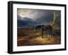 Ownerless Horse on the Battlefield at Moshaisk in 1812, 1834-Albrecht Adam-Framed Giclee Print