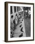 Owners with Their Black Cats, Waiting in Line For Audition in Movie "Tales of Terror"-Ralph Crane-Framed Photographic Print