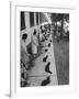 Owners with Their Black Cats, Waiting in Line For Audition in Movie "Tales of Terror"-Ralph Crane-Framed Photographic Print