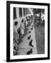 Owners with Their Black Cats, Waiting in Line For Audition in Movie "Tales of Terror"-Ralph Crane-Framed Photographic Print