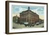 Owsley Block View of Town - Butte, MT-Lantern Press-Framed Art Print