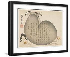 Ox and Flower Petals, January 1853-Ko Sukoku II-Framed Giclee Print