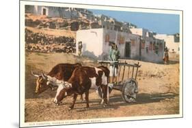 Ox Cart, Laguna Pueblo, New Mexico-null-Mounted Premium Giclee Print
