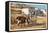 Ox Cart, Laguna Pueblo, New Mexico-null-Framed Stretched Canvas