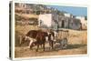 Ox Cart, Laguna Pueblo, New Mexico-null-Stretched Canvas
