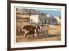 Ox Cart, Laguna Pueblo, New Mexico-null-Framed Art Print