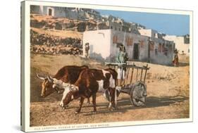 Ox Cart, Laguna Pueblo, New Mexico-null-Stretched Canvas